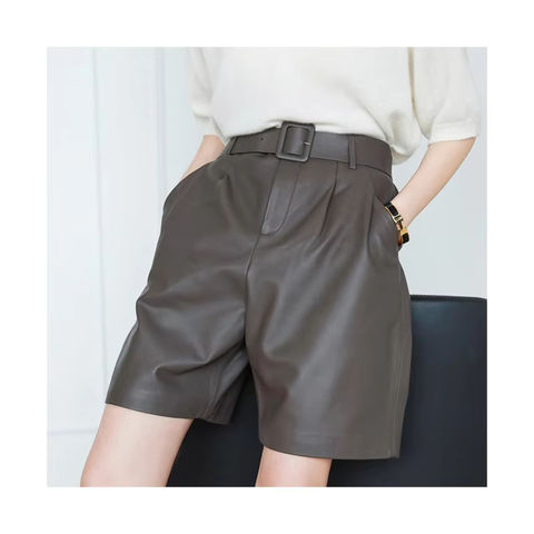 Women's genuine leather blazer - Spring High Quality New Fashion Female Short Suit Pants So | Unidekuaidi