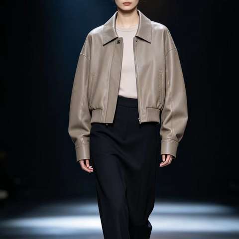 Women's genuine leather coat - New Autumn-winter Style Elegant Simple Versatile Casual Sh | Unidekuaidi