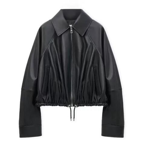 Women's genuine leather coat - Hot Sale Trends Hip Hop Leather Coat Simple Design Zipper | Unidekuaidi