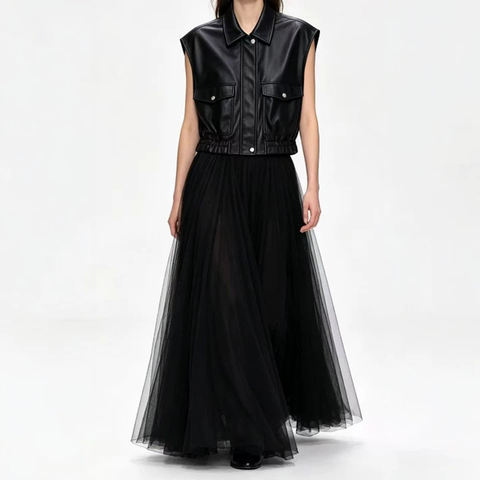 Women's genuine leather coat - New Designs Fall Fashion Sleeveless Coat with Loose and Sl | Unidekuaidi