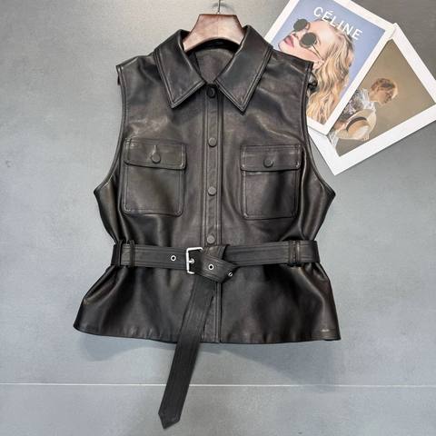 Women's genuine leather coat - Women Casual Loose Waistcoat Sleeveless Turn-down Collar S | Unidekuaidi