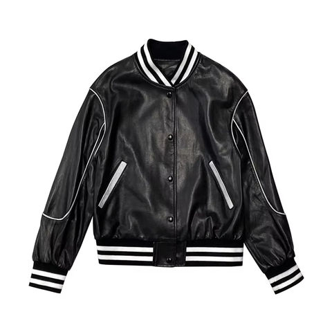 Women's genuine leather coat - New Arrive Genuine Leather Black Coat Short Motorcycle Jac | Unidekuaidi