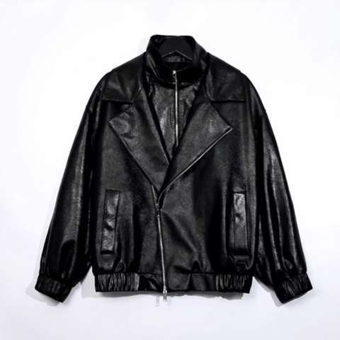 Women's genuine leather coat - Spring Autumn New Arrival Women Leather Coat Double Collar | Unidekuaidi