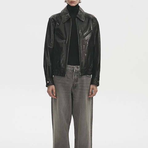Women's genuine leather coat - Women's Autumn and Winter New Oil Wax Sheepskin Basic Edit | Unidekuaidi