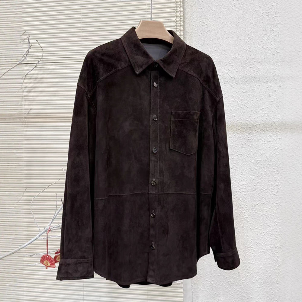 Women's genuine leather coat - Genuine Leather Jacket Early Autumn New Goat Leather Suede | Unidekuaidi