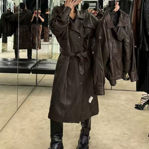 Women's genuine leather coat - Women's Fashion New Zealand Bubble Leather Retro European | Unidekuaidi
