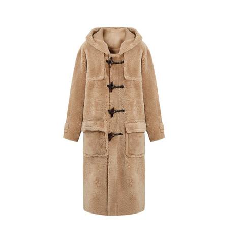 Women's genuine leather coat - Newest Products Women's Hooded Long Fur Coat Luxury Full L | Unidekuaidi