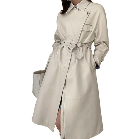 Women's genuine leather coat - Fashion Cool Sayin European Style Genuine Leather Sheepski | Unidekuaidi