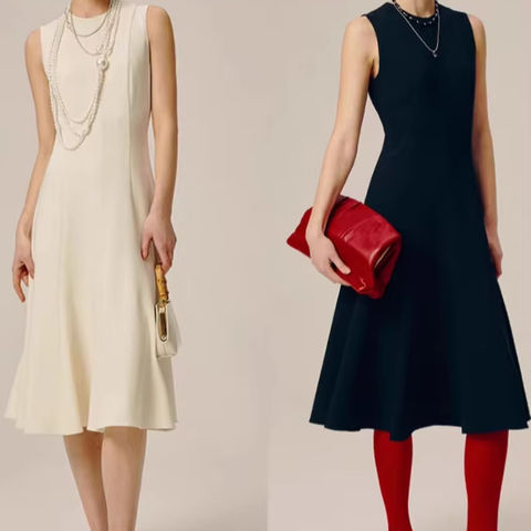 Women's genuine leather dress - Latest Dresses for Women 2025 Triacetate Dress High Waist | Unidekuaidi