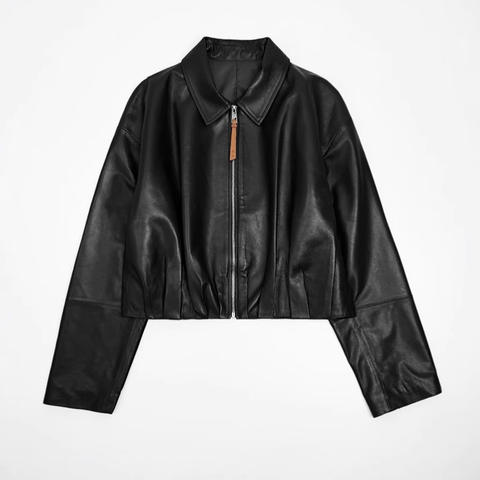 Women's genuine leather jacket - New Design Women Casual Vintage Jacket Online Premium Genu | Unidekuaidi