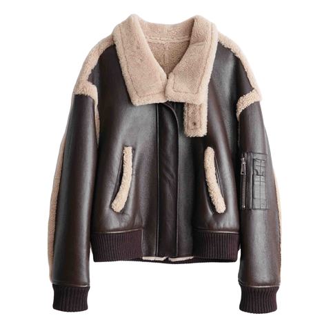 Women's genuine leather jacket - New Trendy Female Solid Color Zipper Long Sleeves Casual W | Unidekuaidi