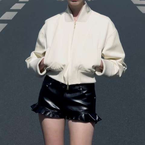 Women's genuine leather outerwear - High Quality Premium American Sweet Cool Belt Excluded Pet | Unidekuaidi