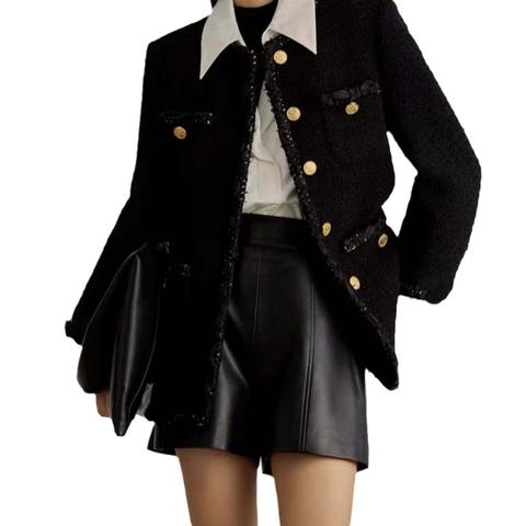 Women's genuine leather outerwear - Custom Fashion High Waist a Line Pocket Causal Women Vinta | Unidekuaidi