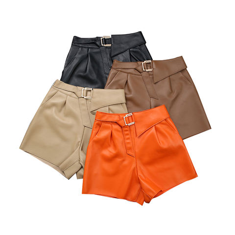 Women's genuine leather outerwear - New Arrival 2026 Multi Color Genuine Leather High Waist Wi | Unidekuaidi