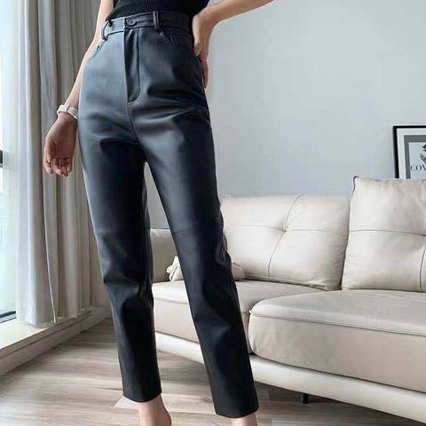 Women's genuine leather pants - Hot Selling Products 2025 Women's Breathable Pants Trouser | Unidekuaidi