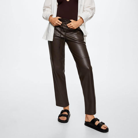 Women's genuine leather pants - New Good Quality Long Womens Real Sheepskin Leather Pants | Unidekuaidi