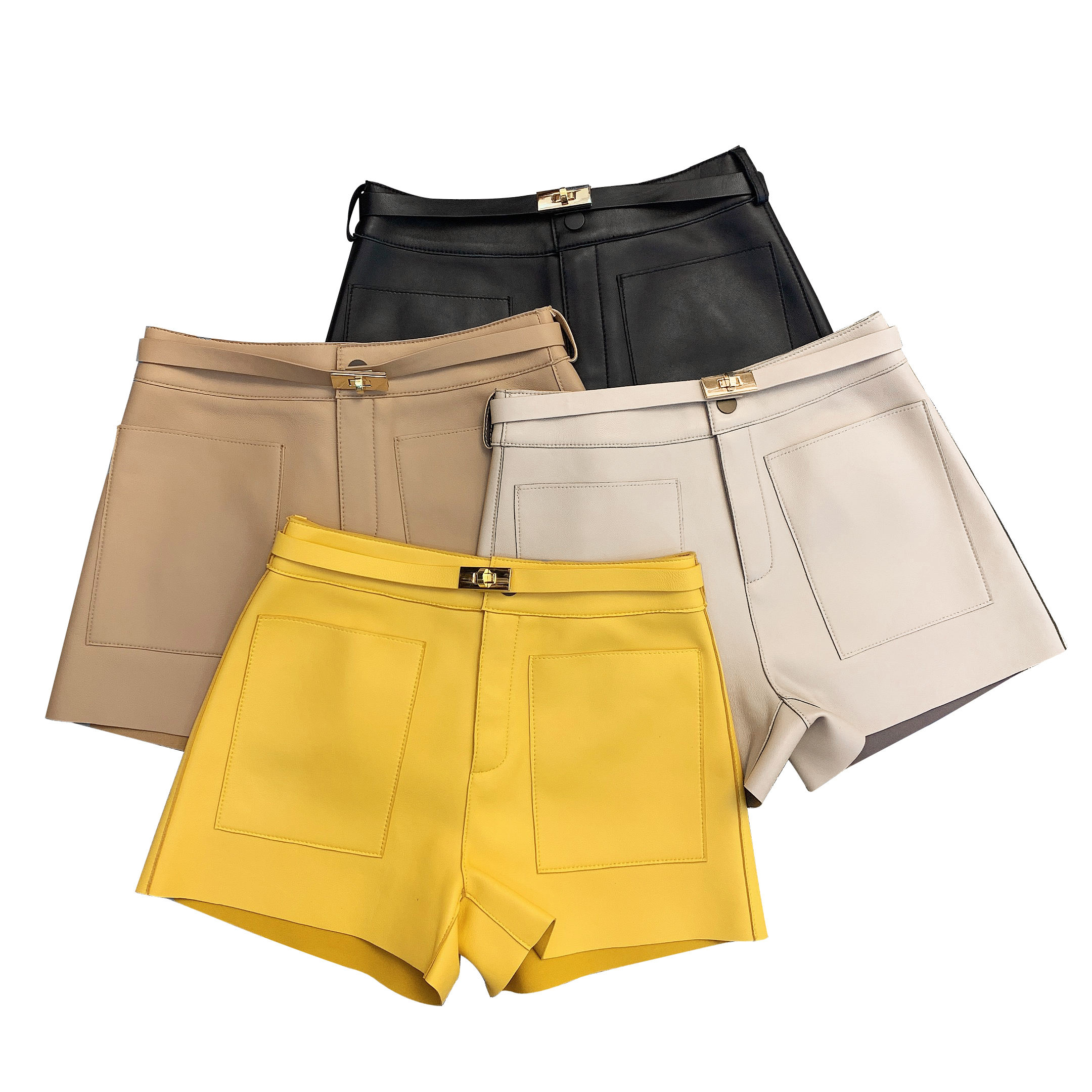 Women's genuine leather pants - New Arrival 2025 Fashion Women Street Wear Slimming Effect | Unidekuaidi