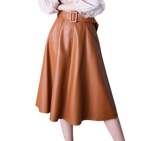 Women's genuine leather skirt - Fashion Luxury Real Sheepskin Ladies Tight Leather Skirts | Unidekuaidi