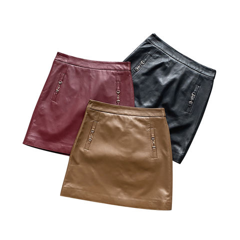 Women's genuine leather skirt - Hot Selling Customized Mini Ladies Sheepskin Skirt Leather | Unidekuaidi