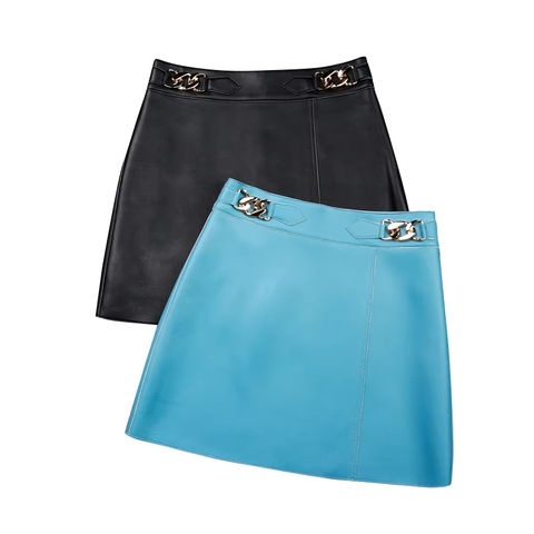 Women's genuine leather skirt - Genuine Leather Skirt Temperament Mini Sheepskin Short Wom | Unidekuaidi