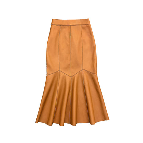 Women's genuine leather skirt - Elegant Sheepskin Package Hip Skirt Women Genuine Leather | Unidekuaidi