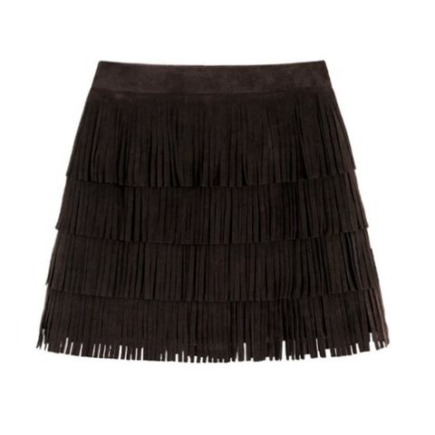 Women's genuine leather skirt - New Arrival Korean-style Cake A-line Versatile Sheepskin T | Unidekuaidi