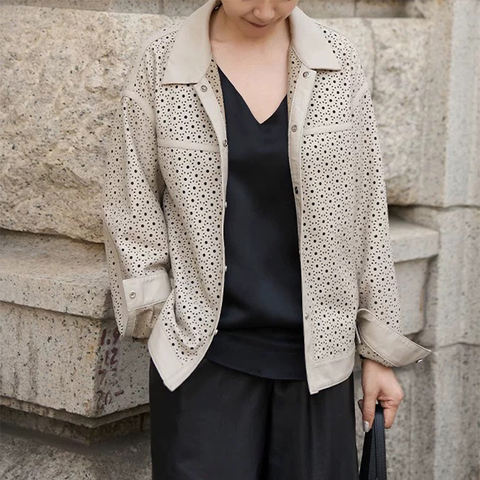 Women's genuine leather top - Autumn New Genuine Leather Clothing Retro Heavy Industry P | Unidekuaidi