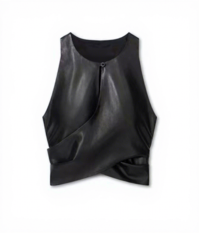 Women's genuine leather vest - New Design Women's Clothing Solid Color Slim Sexy Modern S | Unidekuaidi